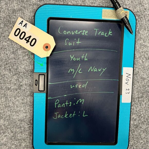 Converse Tracksuit Youth Boys M/L Medium/Large Navy Full Zip Skater Set *READ - Picture 10 of 11